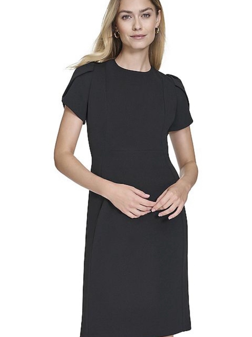 Andrew Marc Tulip Sleeve Sheath Dress